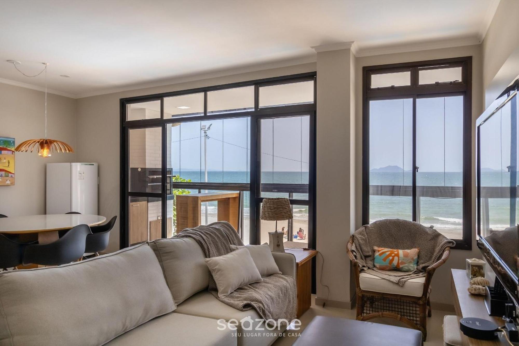 Apto Lindo Beira-mar E Com Churrasqueira Rig0102 Apartamento *
